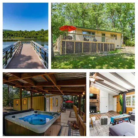 River Access Cabin W Hot Tub, Deck, Grill, & Wifi